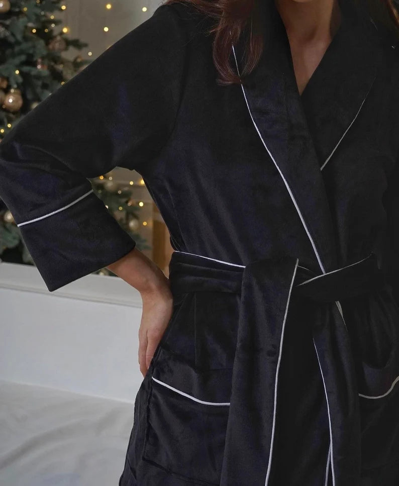 Velvet Black Bridal set